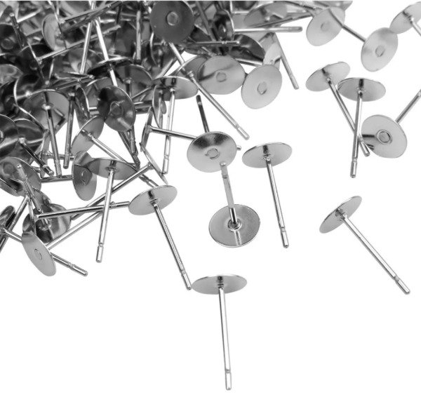 Producto - Base plana 6 mm para aritos x 10 pares