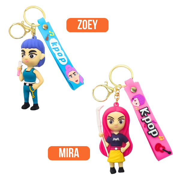 Producto - Llaveros de Goma GUERRERAS K-POP