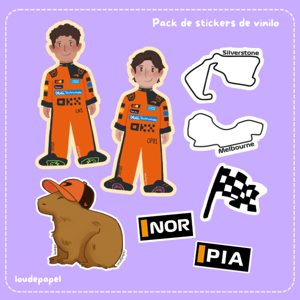 Producto - McLaren - Pack de Stickers