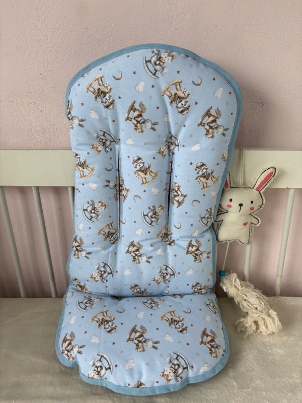 Producto - Colchon de coche caballitos celestes