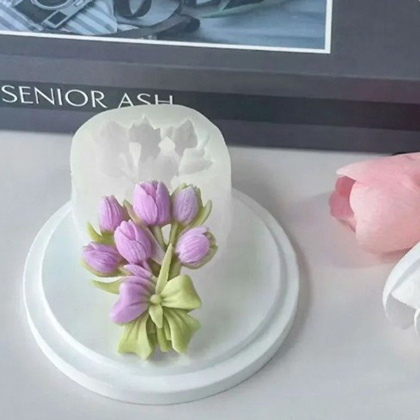 Producto - Molde de silicona ramo de tulipanes