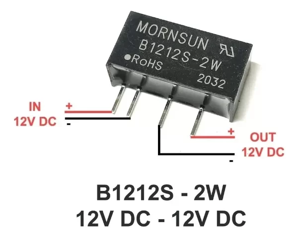 Producto - Modulo Fuente Aislada B1212 S 2w Conversor Dc-dc 12v 2w - 3