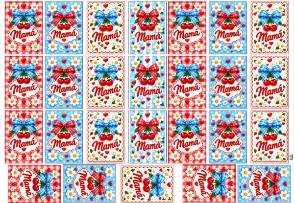 Producto - LAMINA COMESTIBLE MAMA CHOCOLINA 55 - 1