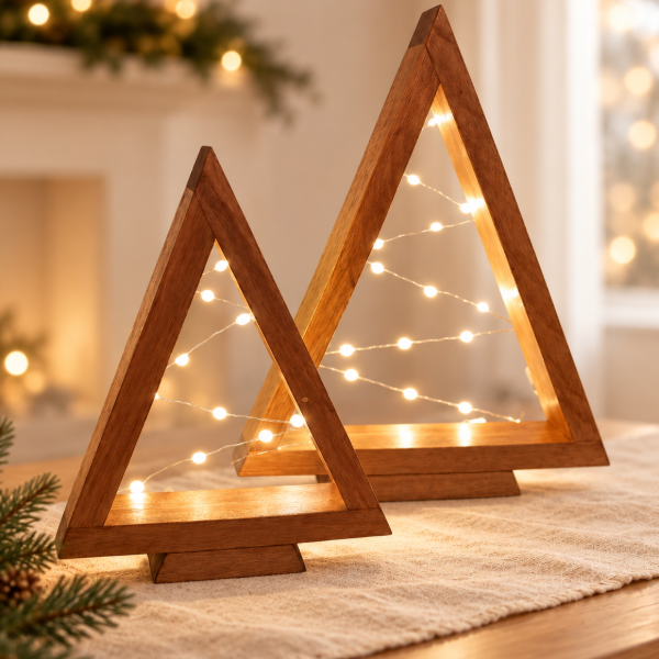 Producto - Árbol de madera con luces - 0