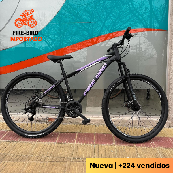 Producto - Fire Bird MTB (Negro+Violeta) Rodado 29-26-24