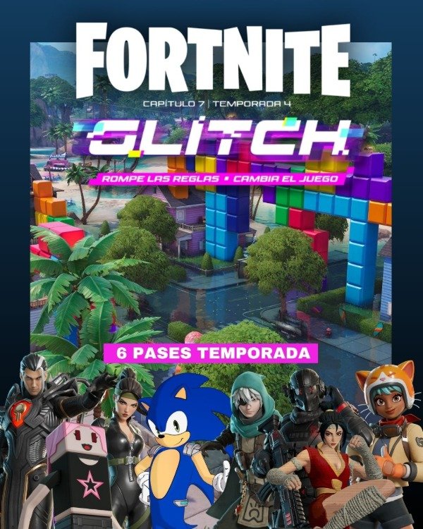 Producto - FORTNITE X 6 BATTLE PASS - CAPITULO 7 - TEMPORADA 4 - 0