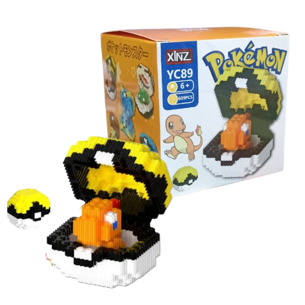 Producto - mini blocks charmander pokebola - pokemon