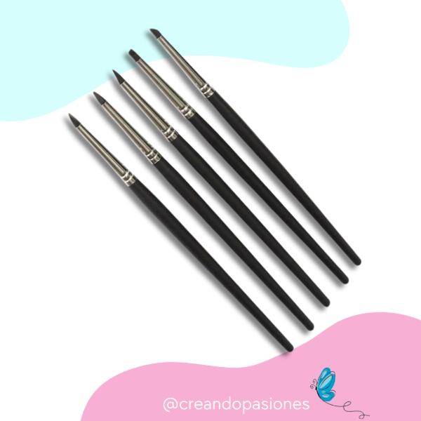 Producto - Set Pinceles de Goma Mini x 5 u