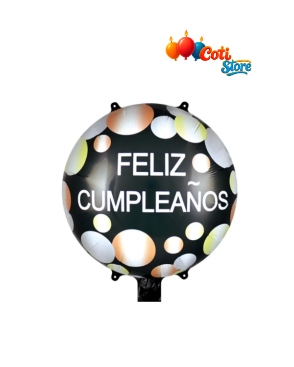 Producto - Globo redondo "FELIZ CUMPLEAÑOS" 18" x50 Unidades