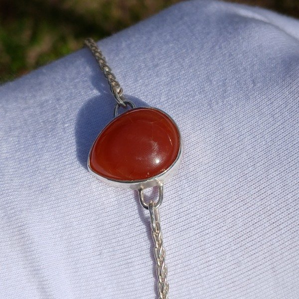 Producto - Pulsera cornalina de 18cm