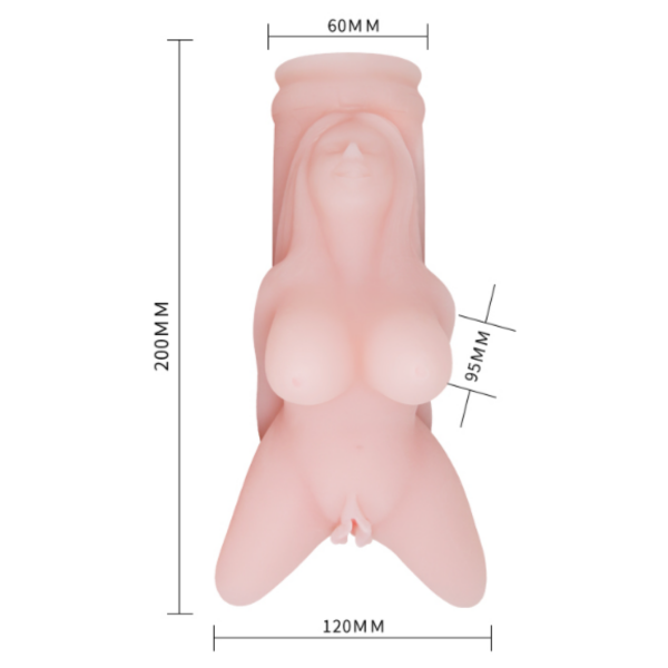 Producto - Masturbador Torso Realista - Vibración y Rotación - 2