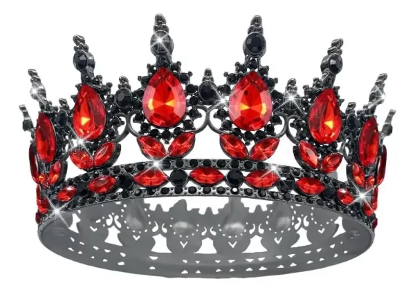 Producto - Corona reina negro  con rojo