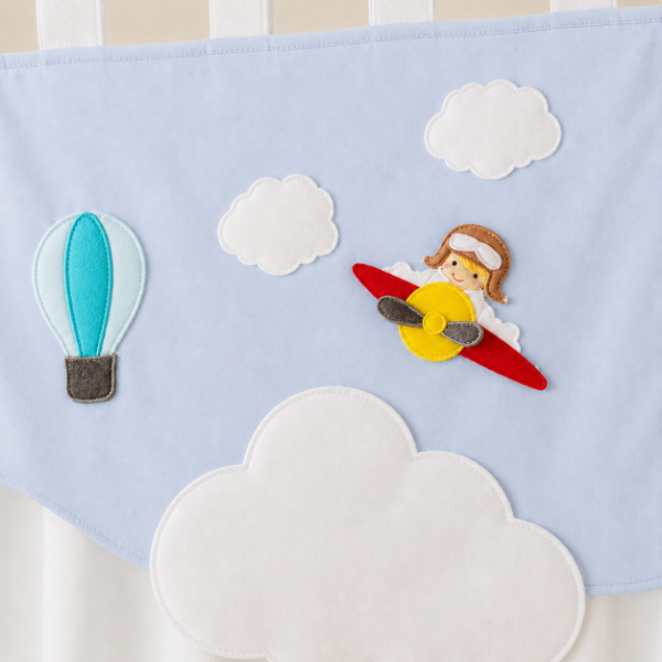 Producto - Cortinas Infantiles Personalizadas - Sueño Entre Las Nubes (Blanco) - 6