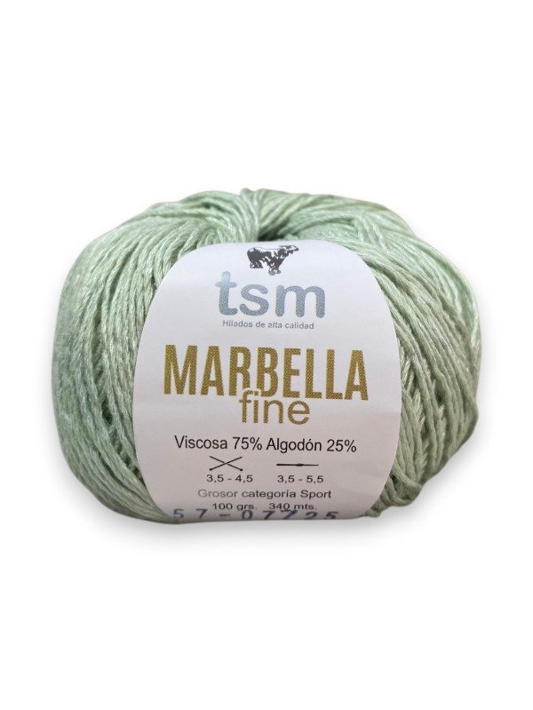 Producto - HILADO MARBELLA 8/3 FINE X 100 GRS - 57 VERDE MALVA