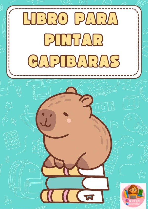 Producto - "LIBRO PARA COLOREAR - CAPIBARAS"