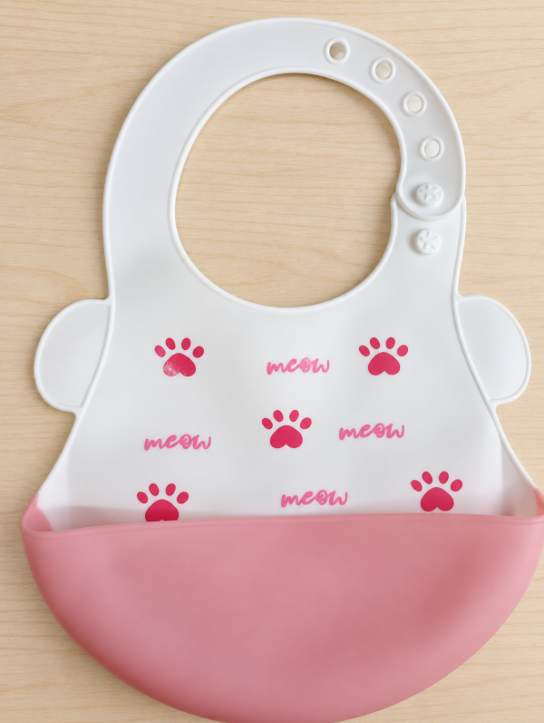 Producto - Babero De Silicona Para Bebé Con Bolsillo Contenedor - 3