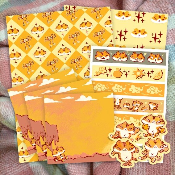 Producto - kit de scrap "tigrecitos"