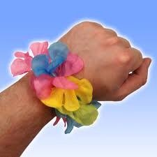 Producto - PULSERA DE FLORES DE TELA MULTICOLOR
