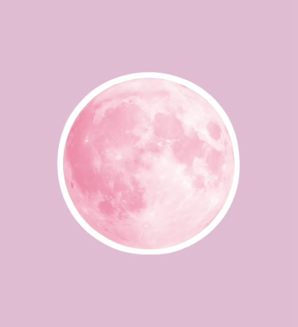 Producto - Sticker individual aesthetic luna rosa