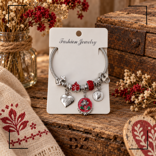 Producto - PULSERA ELASTICA TIPO PANDORA C/DIJE X PCS - 2167-11 - 4