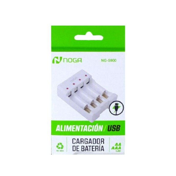 Producto - CARGADOR DE PILAS NOGA DOBLE AA Y TRIPLE AAA