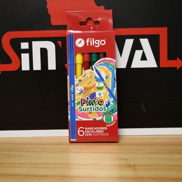 Producto - MARCADOR PINTO 2210 ESTUCHE X6 SURTIDO CM2210-E6