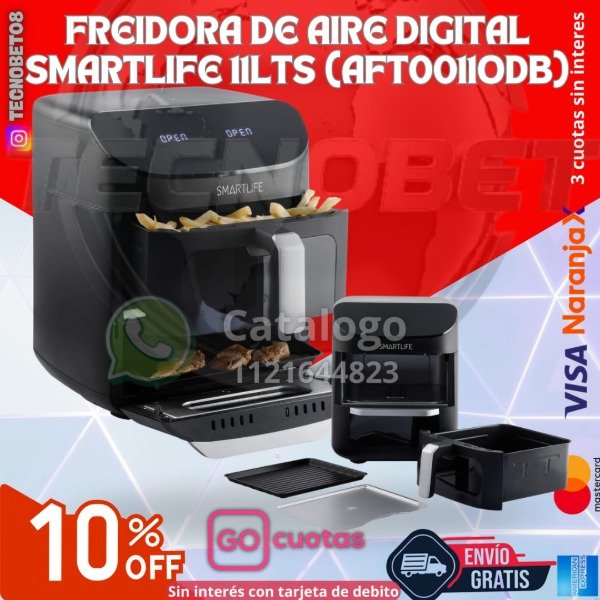 Producto - FREIDORA DE AIRE SMARTLIFE 11LTS (AFT0011ODB)