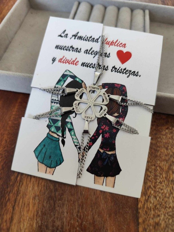 Producto - Collar de la amistad x6. Acero quirúrgico.