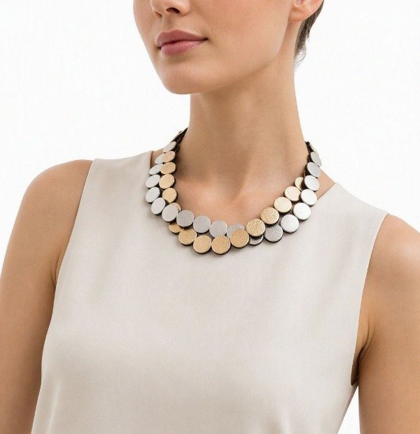 Producto - Collar Mini Perla Dúo - Oro/Plata - 0