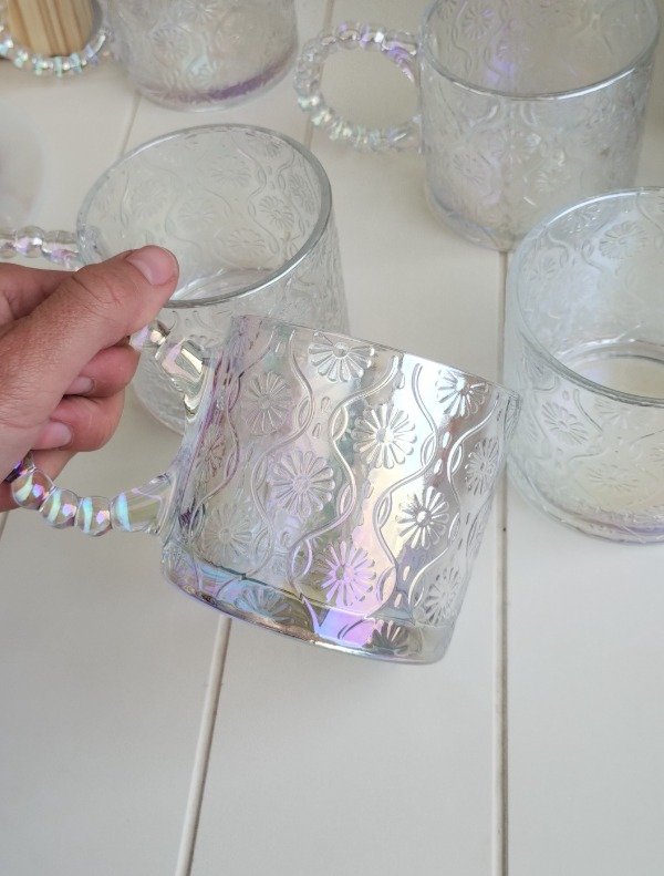 Producto - Tazas Flores tornasoladas x 6