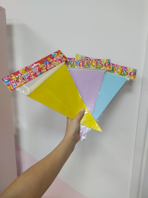 Producto - Banderín de un solo color pastel