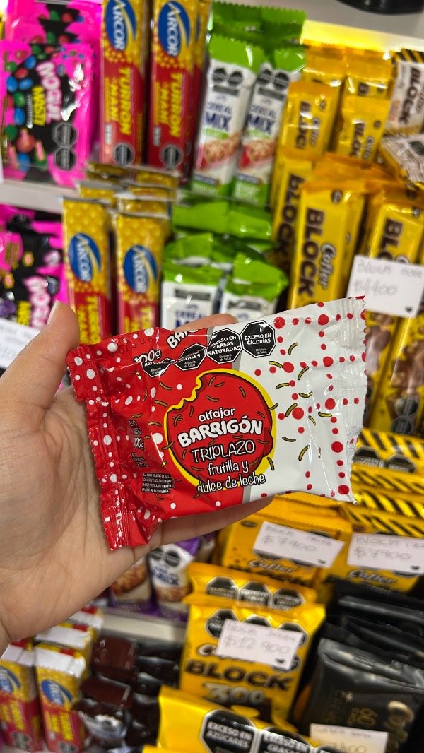 Producto - ALFAJOR BARRIGON TRIPLAZO FRUTILLA Y DULCE DE LECHE