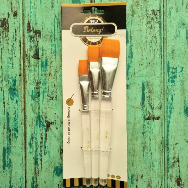 Producto - Pinceles CHATOS x3 uni. mango transp.