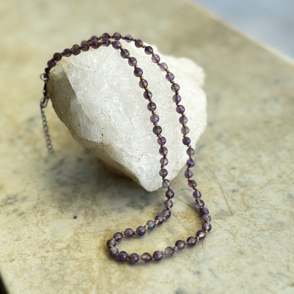 Producto - Collar Amatista 4mm