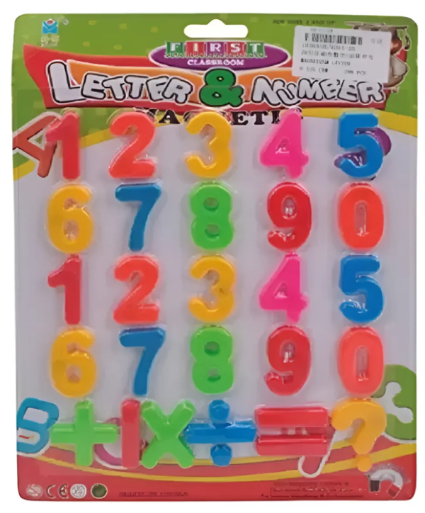 Producto - Números magnéticas plásticas para pizarra o heladera