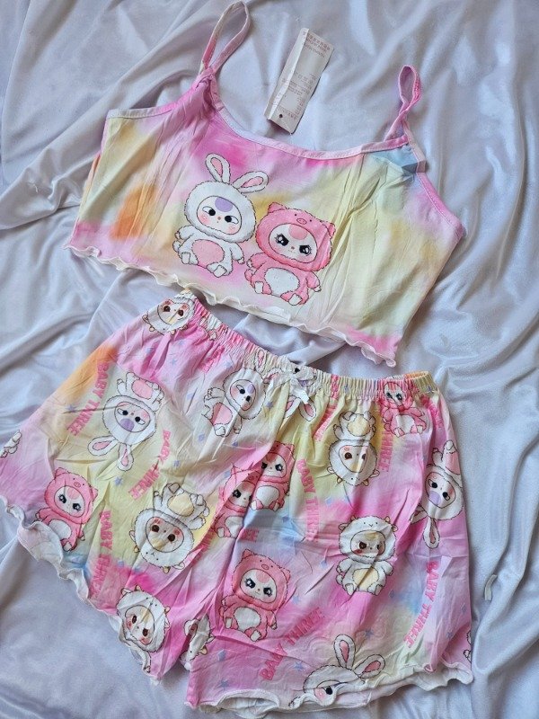 Producto - PIJAMA IMPORTADO CORTO (A58 D) LABUBU - 1