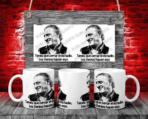 Producto - Tenés que cerrar el estadio, los genios hacen eso [Coco Basile] [Stencil Art]