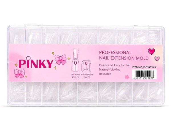 Producto - Cápsulas Sandwich PINKY extension nail tips PKY-B018-9 - NAI-0005