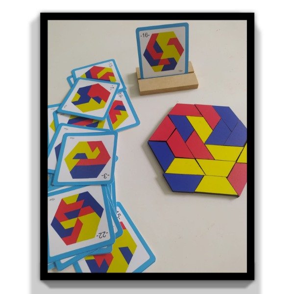 Producto - hexagono tricolor