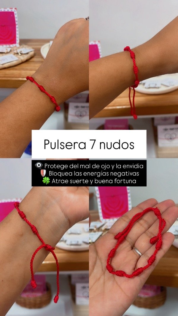 Producto - Pulsera 7 nudos roja - REINGRESAN SEMANA PRÓXIMA