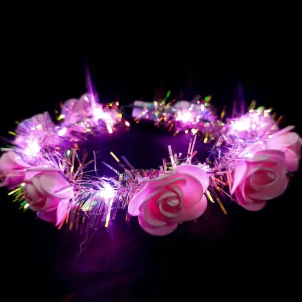 Producto - Coronas Tiaras ROSAS Led x 10