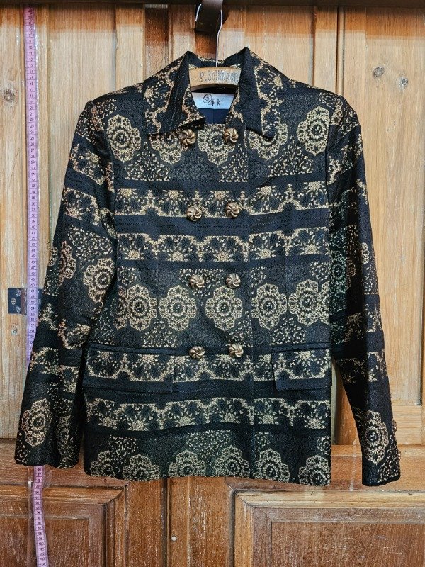 Producto - Chaqueta Brocato Negro/Dorado t.s
