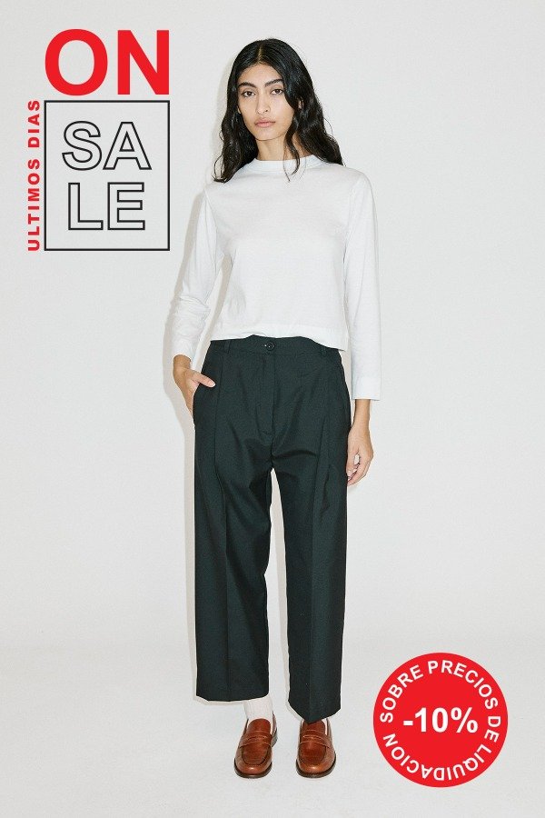 Producto - Pantalón Pinzas Elástico Alpaca FW26-MPPA