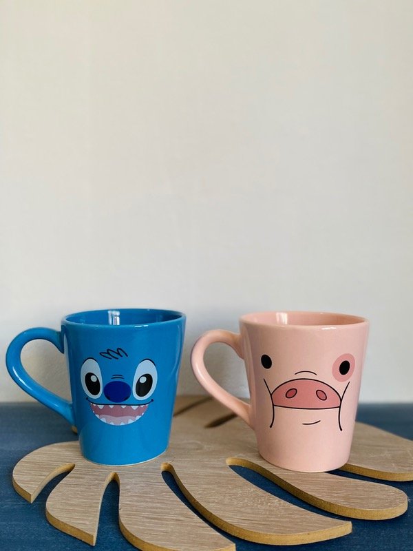 Producto - Tazas stitch y chanchito
