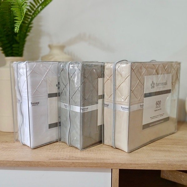 Producto - Sabana Lisa Imperial Plisse Twin Terrenal 600 Hilos SAP1