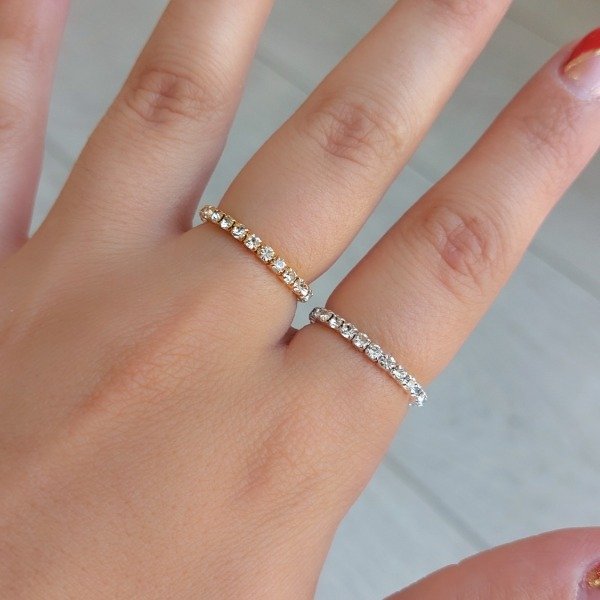 Producto - Anillo elastizado con strass