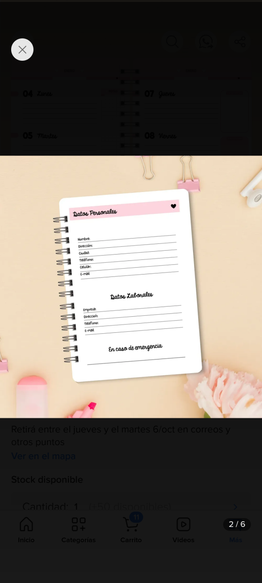 Producto - AGENDA SEMANAL SWEET - 5