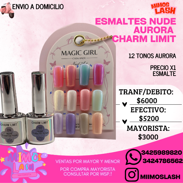 Producto - Esmaltes nude aurora charm limit