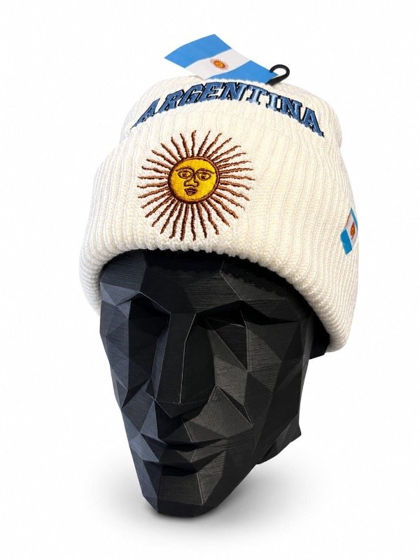 Producto - Gorro lana sol de mayo blanco