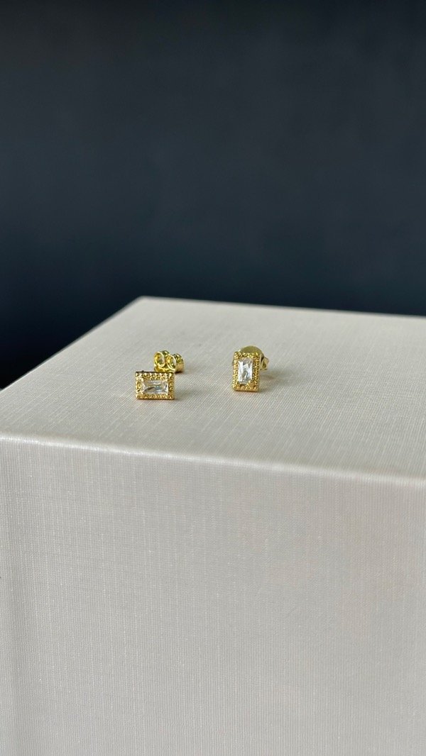 Producto - Aros Barbara laminados en oro 18k